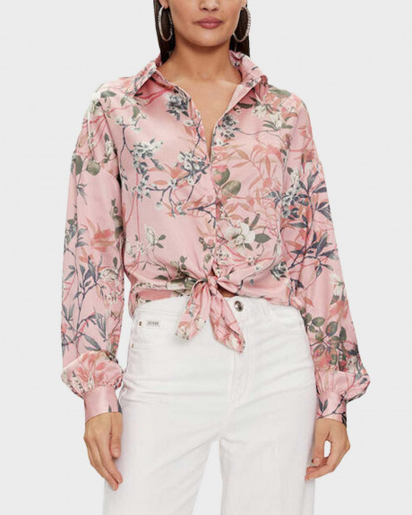 GUESS WOMEN'S SHIRT REGULAR FIT FLORAL - W3GH93WD8G2