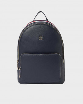 TOMMY HILFIGER WOMEN'S BACKPACK SYNTHETIC LEATHER - AW0AW15710 - BLUE