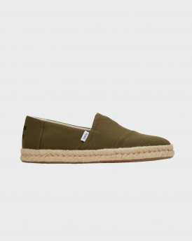TOMS MEN'S ESPADRILLES ALPARGATA ROPE 2.0 RECYCLED COTTON - 10019899 - OLIVE GREEN