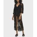 ONLY WOMEN'S  EMBROIDERED LACE KIMONO - 15297081 - BLACK