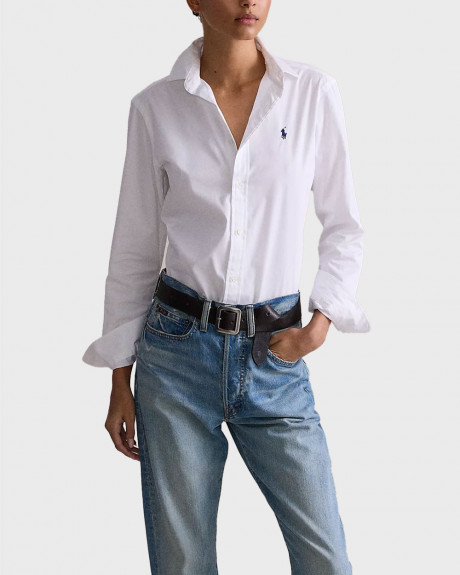 POLO RALPH LAUREN ΓΥΝΑΙΚΕΙΟ ΠΟΥΚΑΜΙΣΟ 100% ΒΑΜΒΑΚΙ - 211891376001