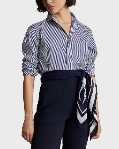 POLO RALPH LAUREN ΓΥΝΑΙΚΕΙΟ ΡΙΓΕ ΠΟΥΚΑΜΙΣΟ - 211891379001