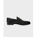 CALCE MEN'S LOAFERS LEATHER - Χ1677 - BLACK