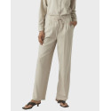 VERO MODA ΓΥΝΑΙΚΕΙΟ ΛΙΝΟ ΠΑΝΤΕΛΟΝΙ MID WAIST - 10287363 - ΕΚΡΟΥ