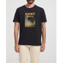 GANT ΑΝΔΡΙΚΟ WASHED GRAPHIC T-SHIRT - 2013078 - ΜΑΥΡΟ