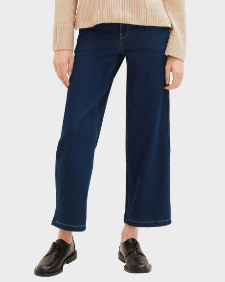 TOM TAILOR WOEMN'S PANTS CULOTTES CROPPED - 1040808