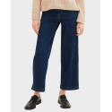 TOM TAILOR WOEMN'S PANTS CULOTTES CROPPED - 1040808 - BLUE