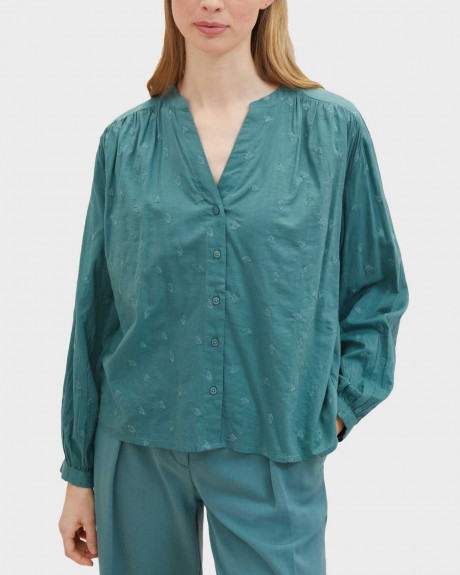 TOM TAILOR ΓΥΝΑΙΚΕΙΟ ΠΟΥΚΑΜΙΣΟ V-NECK -1040313