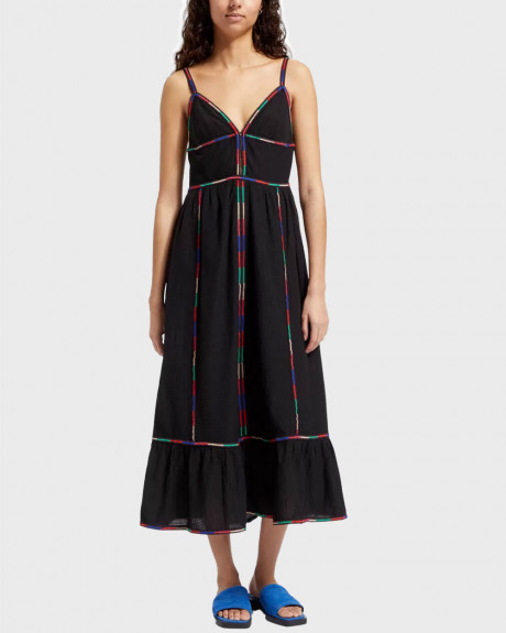 SCOTCH & SODA ΓΥΝΑΙΚΕΙΟ MULTICOLOR EMBROIDERY MAXI ΦΟΡΕΜΑ - 177381