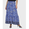 ONLY WOMEN'S MAXI SKIRT WITH PAISLEY DESIGN -  - BLUE