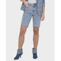 ONLY WOMEN'S BERMUDA STRAIGHT FIT HIGH WAISTED - 15311259 - BLUE