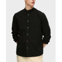 SELECTED MEN'S SHIRT MAO COLLAR - 16079054 - ECRU