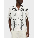 SELECTED MEN'S SHIRT SHORT SLEEVED ALL-OVER PRINT - 16091066 - WHITE