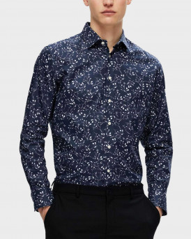 SELECTED MEN'S SHIRT SLIM FIT 100% COTTON - 16092996 - BLUE