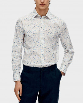 SELECTED MEN'S SHIRT SLIM FIT 100% COTTON - 16092996 - WHITE