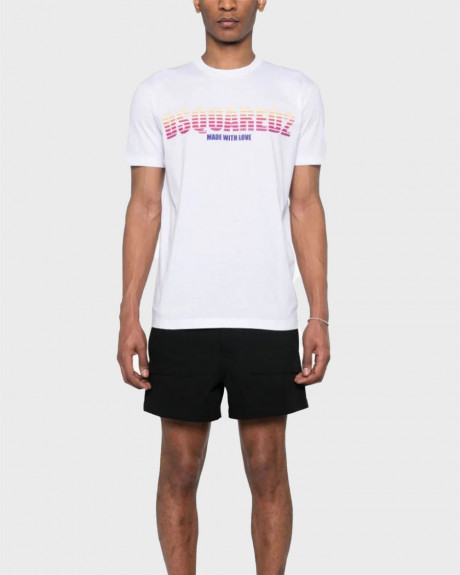 DSQUARED2 ΑΝΔΡΙΚΟ T-SHIRT OMBRE LOGO - S71GD1393S23009