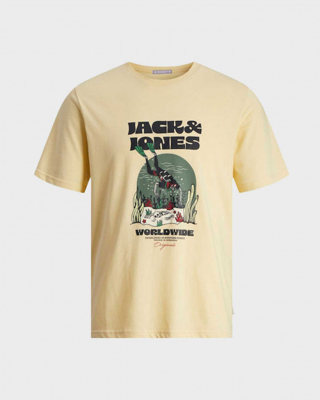 JACK&JONES ΑΝΔΡΙΚΗ ΜΠΛΟΥΖΑ GRAPHIC ΚΑΝΟΝΙΚΗ ΓΡΑΜΜΗ - 12255192