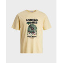 JACK&JONES ΑΝΔΡΙΚΗ ΜΠΛΟΥΖΑ GRAPHIC ΚΑΝΟΝΙΚΗ ΓΡΑΜΜΗ - 12255192 - ΑΣΠΡΟ