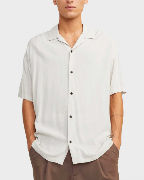 JACK&JONES MEN'S SHIRT RELAXED FIT 100% COTTON - 12248386
