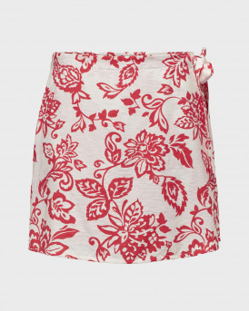 ONLY WOMEN'S ALL-OVER PRINT SKORTS - 15323871 - RED