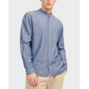 JACK&JONES MEN'S SHIRT MAO NECKLINE - 12248385 - ECRU