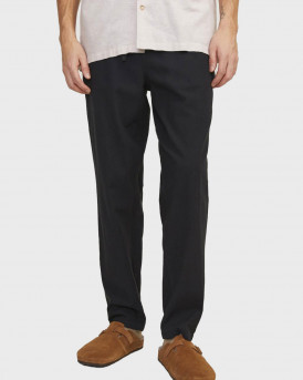 JACK & JONES ΑΝΔΡΙΚΟ ΠΑΝΤΕΛΟΝΙ TAPERED ΓΡΑΜΜΗ - 12229699 - ΜΑΥΡΟ