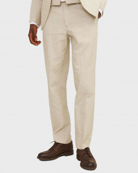 JACK & JONES ΑΝΔΡΙΚΟ ΠΑΝΤΕΛΟΝΙ ΛΙΝΟ ΣΤΕΝΗ ΓΡΑΜΜΗ - 12228724 - ΜΠΕΖ