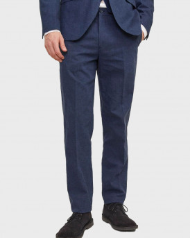 JACK & JONES ΑΝΔΡΙΚΟ ΠΑΝΤΕΛΟΝΙ ΛΙΝΟ ΣΤΕΝΗ ΓΡΑΜΜΗ - 12228724 - ΜΠΛΕ