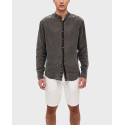 DIRTY LAUNDRY MEN'S LINEN MAO SHIRT - DLMS000103 - BLACK