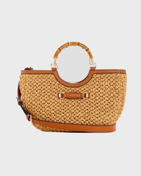 GUESS SIRIA WOMEN'S STRAW HANDBAG - WG923206 