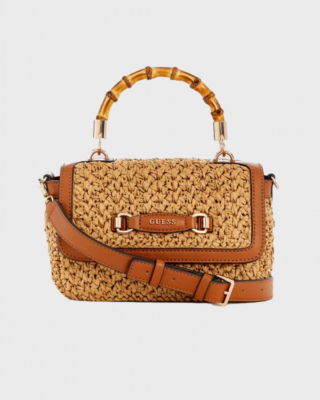 GUESS SIRIA WOMEN'S STRAW HANDBAG - WG923220 
