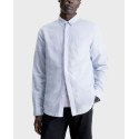 CALVIN KLEIN MEN'S LINEN SHIRT - K10K108664 - LIGHT GREEN