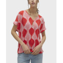 VERO MODA VMTULA OLGA WOMEN'S TOP - 10308984 - RED