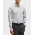 BOSS H-HANK MEN'S SLIM FIT SHIRT WITH MICRO PATTERN - 50507855 - BEIGE