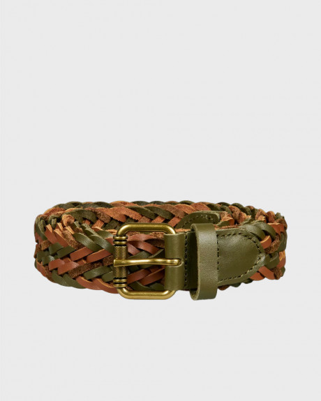 SCOTCH & SODA ΑΝΔΡΙΚΗ ΔΕΡΜΑΤΙΝΗ ΖΩΝΗ ΜΕ ΠΛΕΞΗ - 175795