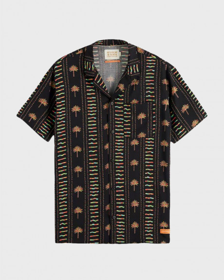 SCOTCH & SODA ΑΝΔΡΙΚΟ ΠΟΥΚΑΜΙΣΟ ΚΟΝΤΟΜΑΝΙΚΟ ΜΕ ΣΧΕΔΙΟ - 177054