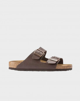 BIRKENSTOCK ΑΝΔΡΙΚΑ ΣΑΝΔΑΛΙΑ ΔΕΡΜΑΤΙΝΑ ARIZONA BIRKO-FLOR NARROW FIT - 0051703 - ΚΑΦΕ