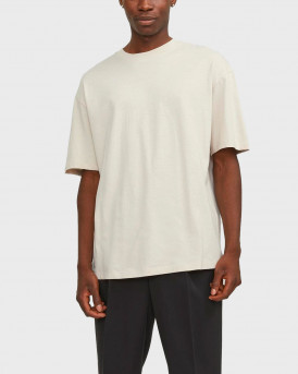 JACK & JONES ΑΝΔΡΙΚΗ ΜΠΛΟΥΖΑ ΚΟΝΤΟΜΑΝΙΚΗ ΧΑΛΑΡΗ ΓΡΑΜΜΗ - 12249319 - ΕΚΡΟΥ