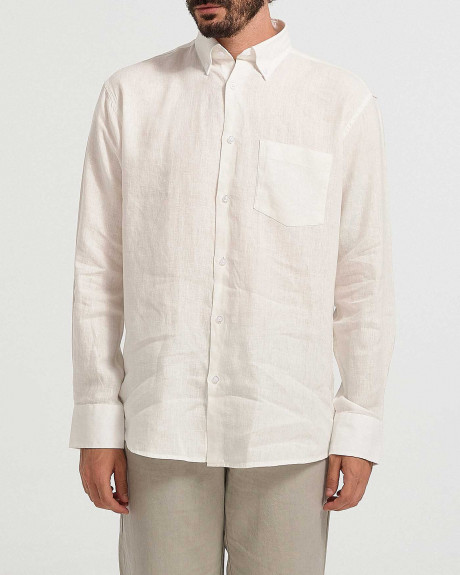 ROOK MEN'S SHIRT REGULAR FIT LINEN - 109.23