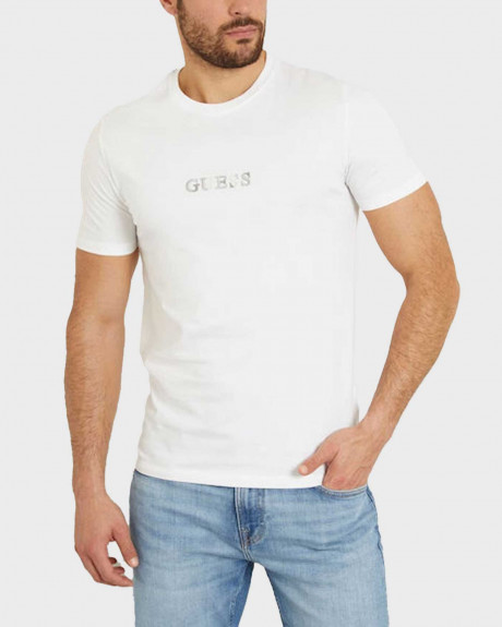 GUESS MEN'S T-SHIRT SLIM FIT WITH LOGO DESIGN - M4GI92I3Z14
