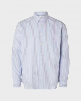 SELECTED MEN'S SHIRT REGULAR FIT STRIPPED - 16092787 - LIGHT BLUE