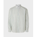 SELECTED MEN'S SHIRT REGULAR FIT STRIPPED - 16092787 - LIGHT BLUE