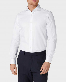 JOOP MEN'S SHIRT SLIM FIT 100% COTTON- 10017697 - WHITE