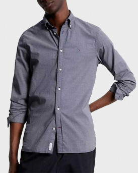 TOMMY HILFIGER MEN'S SHIRT SLIM FIT - ΜW0MW33782 - BLUE