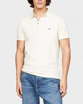 TOMMY HILFIGER MEN'S T-SHIRT REGULAR FIT - MW0MW34738 - ECRU