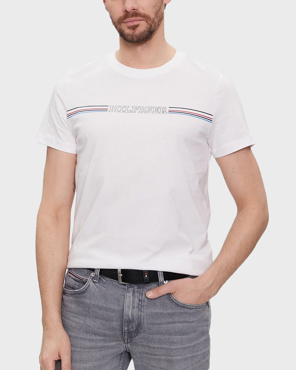 TOMMY HILFIGER MEN'S SLIM FIT T-SHIRT MW0MW34428 sagiakos