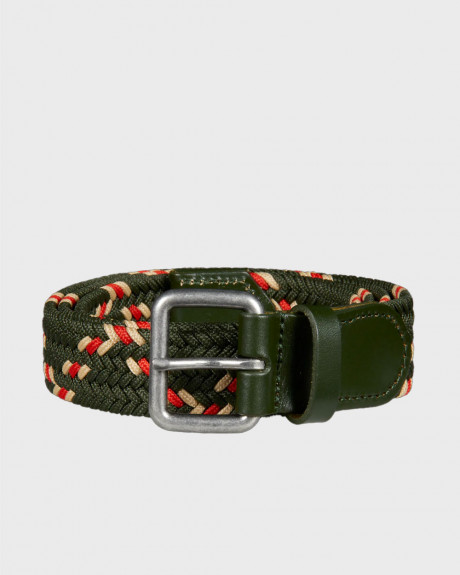 SCOTCH & SODA ΑΝΔΡΙΚΗ ΔΕΡΜΑΤΙΝΗ ΖΩΝΗ ΜΕ ΠΛΕΞΗ - 175791