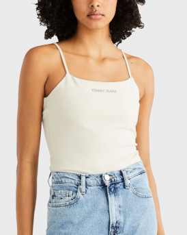 TOMMY JEANS WOMEN'S TOP - DW0DW17364 - WHITE