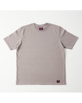 BLACKTOP FOUNDATION ΑΝΔΡΙΚΗ ΜΠΛΟΥΖΑ ΚΟΝΤΟΜΑΝΙΚΗ 100% ΒΑΜΒΑΚΙ - PLAIN T - ΜΠΕΖ