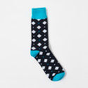 BLACKTOP FOUNDATION ΑΝΔΡΙΚΕΣ ΚΑΛΤΣΕΣ ΜΕ ΣΧΕΔΙΟ - SOCKS - ΜΠΛΕ